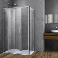 Душевая уголок прямоугольный Soft VSR-3SO9016CL 1600х900x1950 цвет хром стекло прозрачное Vincea