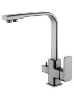 Смеситель для кухни с подключением фильтра WONZON & WOGHAND, Темный графит (WW-88458004-BGM)