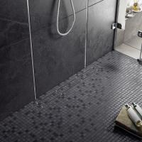 Душевой лоток TIMO Drain System 600 с двусторонней панелью "plate" под плитку, Хром