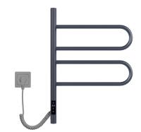 Электрический полотенцесушитель из нержавеющей стали с таймером графит 426 x 590 x 87 VTD-1R1CGE VINCEA