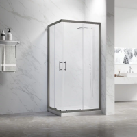 Душевой угол раздвижной RV27GM-11090-01-C8 1100x900x1900 Цвет профиля Оружейная сталь Стекло Прозрачное Veconi