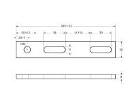 Комплект кронштейнов для крепления ног, 1550 мм  BB06-SUP-1550 BelBagno