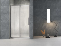 Душевая дверь распашная VN34R-100-06-C7 1000x1950 Цвет профиля Хром Стекло Дождь Veconi