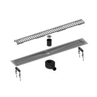 Душевой лоток TIMO Drain System 800 с вставкой "lines", Хром