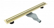 Желоб душевой ESBANO Slim решетка SIDE золотой длина 70 см