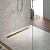 Душевой лоток TIMO Drain System 700 с вставкой "lines", Золото матовое
